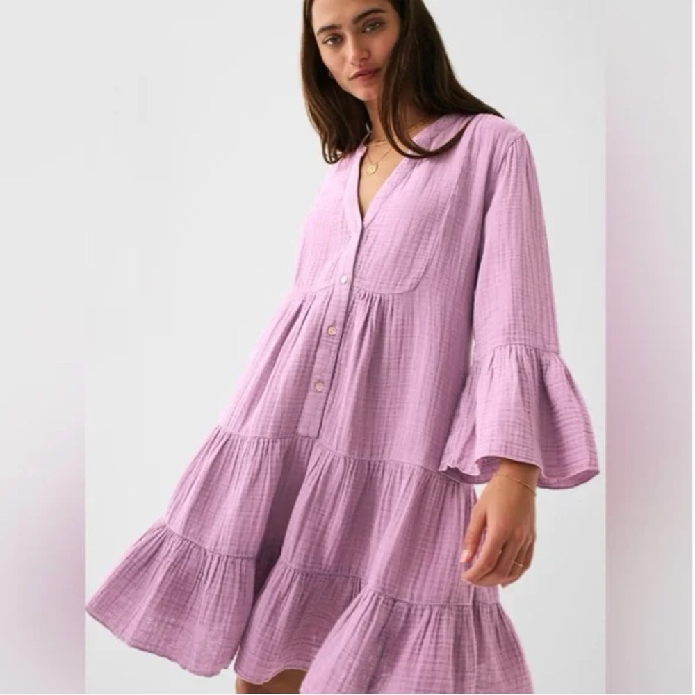Lavender Flowy Women's Dress